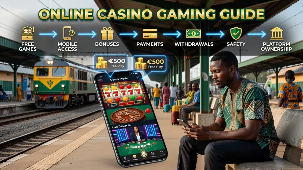 Online Casino Gaming Guide: Free Games, Mobile Access, Bonuses, Payments, Withdrawals, Safety, and Platform Ownership
